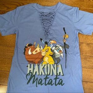 Lion King lace up tee